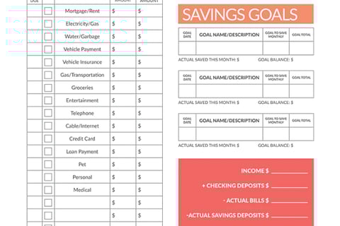 Expense Tracker Worksheet
