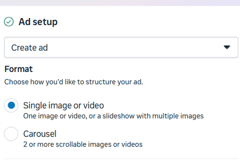 Ad Setup