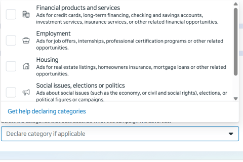 Ad Categories