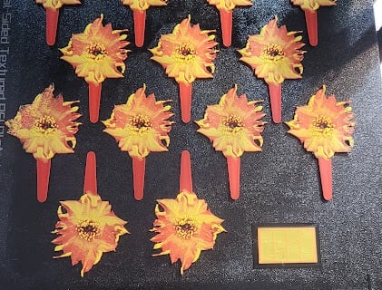 Cactus Flower Cup Cake Toppers