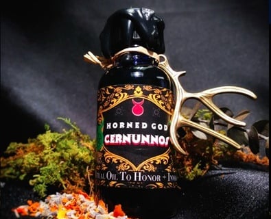 Cernunnos ritual oil for witchcraft