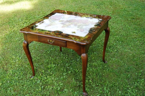 Finished furniture refinishing desk project 1
