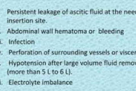 Abdominal Paracentesis Diagnostic and Therapeutic complication
