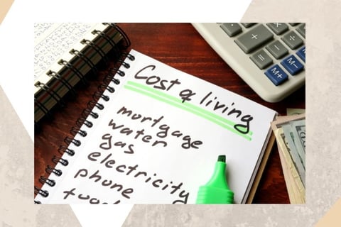 a notepad with a notepad and a pen and a calculator