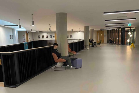 TSI upper level includes quiet seating areas which we will use for the 1 to 1s