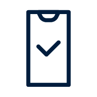 Ícone simbolizando leitura confortável no celular, com design mobile-friendly