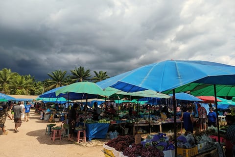 Le marché de Sawi Ying Chaoren (ตลาดนัดยิ่งเจริญ)