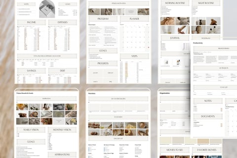 Notion planner 2025-2026, Notion template, dashbord, customize planner