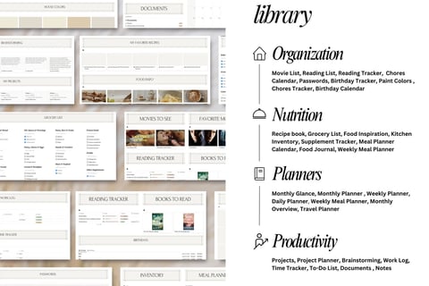 Notion planner 2025-2026, Notion template, dashbord