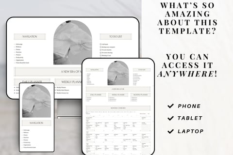 Notion planner 2025-2026, Notion ipad template, dashbord