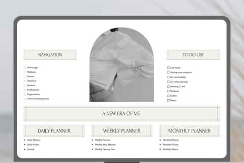 Notion planner 2025-2026, Notion template, dashbord