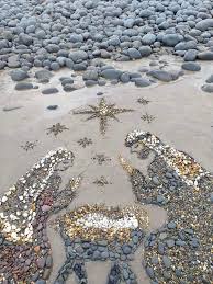Nativity in sand