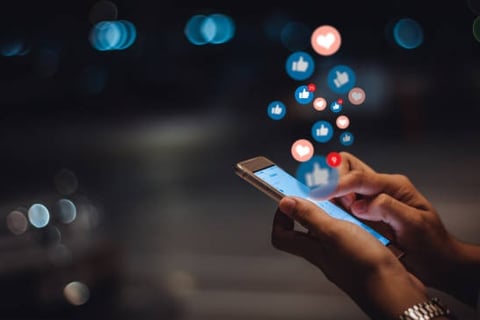 Social Sites in hand 