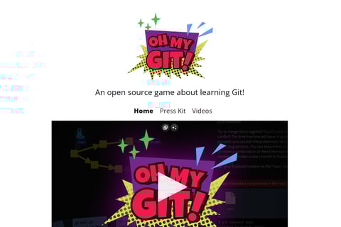 juegos de programación oh my git