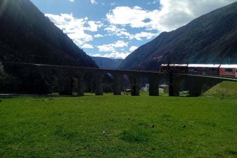 trenino rosso del bernina viadotto