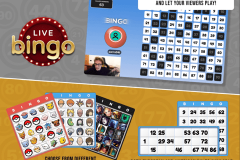 a bingo bingo game with a bingo card game