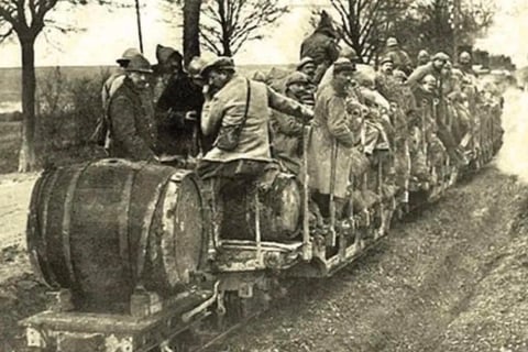 Le ravitaillement des soldats français