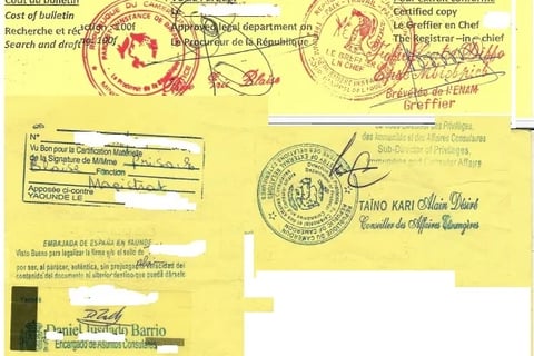 Legalización de un documento