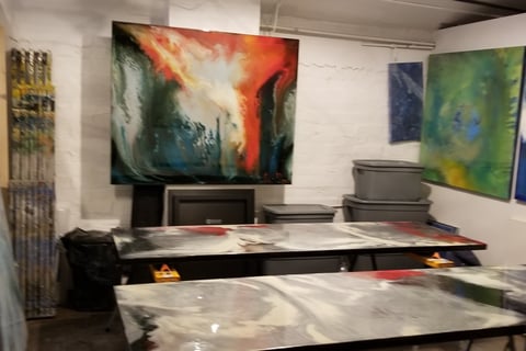 a painting in abstract - Evocation Artist Renn