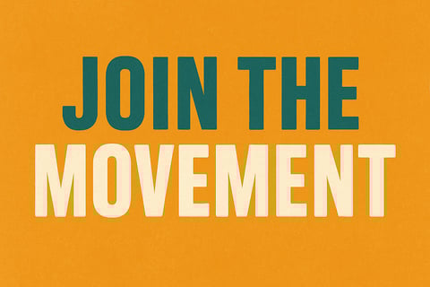 	•	Join the Movement volunteer call-to-action graphic 	•	FAIF Foundation banner encouraging voluntee