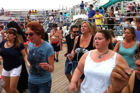 Lady and Sheila at the Sail Away Party