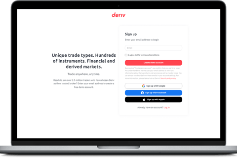deriv signup