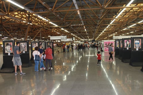 artes plasticas, exposição-juntos-pintando, sergio astral-metro-de-sao-paulo, exposição