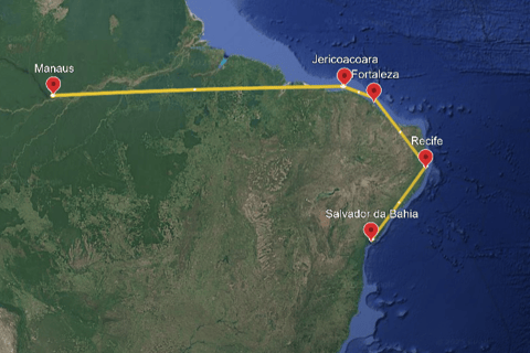 Itinerario di due settimane nel nord del Brasile