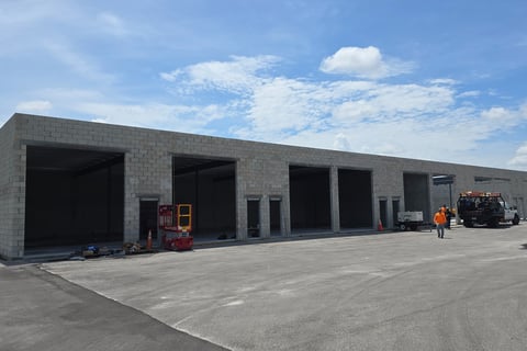 New warehouse under construction - Treasure Coast Vault Fort Pierce