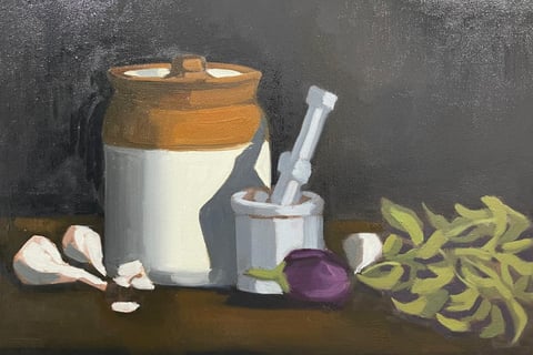 First color pass for still life