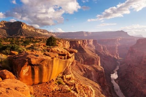 a view of a canyon view of a canyon