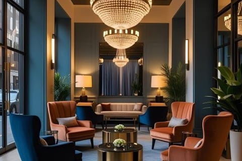  Inside picture of a New York Hotel
