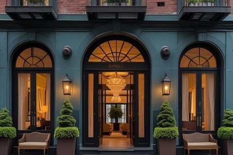 New York hotel from the outside