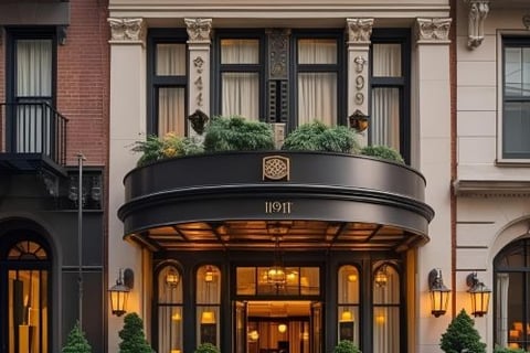 New York hotel from the outside
