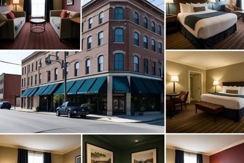 boutique hotels in Nashville pictures from outside and inside