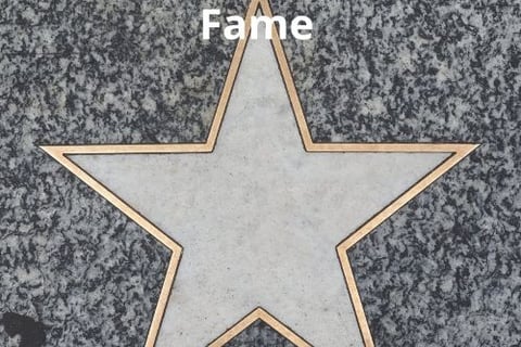 hall of fame - a star is shown in this image, with the words country music hall of fame