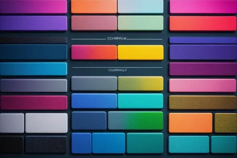 exemple de couleur pour representer sur un design