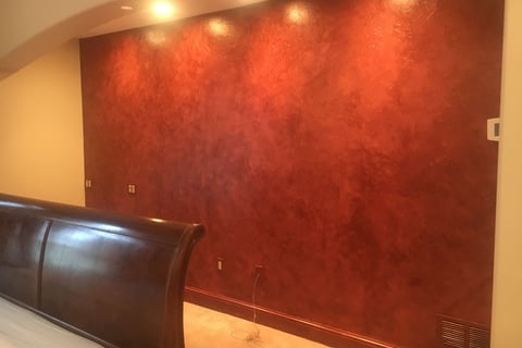 faux leather decorative wall finish by marcine in watchung nj