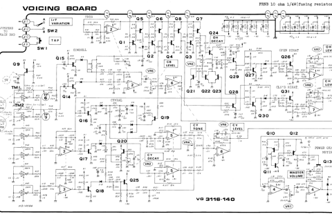 TR-808 Voicing board schematic