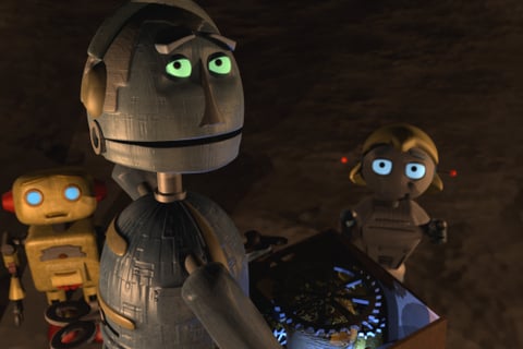 Our heros in a cave