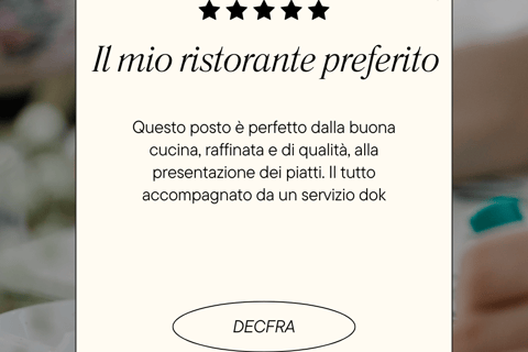 Testo recensione positiva di un cliente