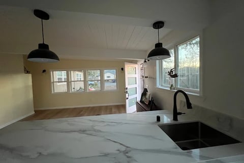 kitchen remodeling in Mountain View, CA with new granite countertops
