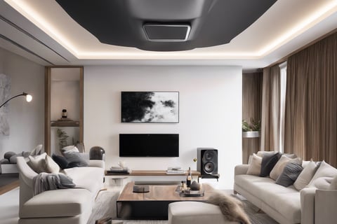 Bright living room with modern inventory