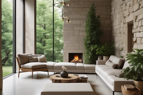 Bright living room with modern inventory