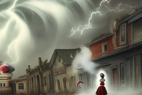 Breathetaking storm in clown world.