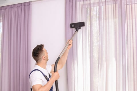 Cleaning Curtain Services at home