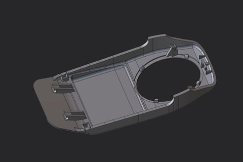 3d design of a gps cover for porsche car