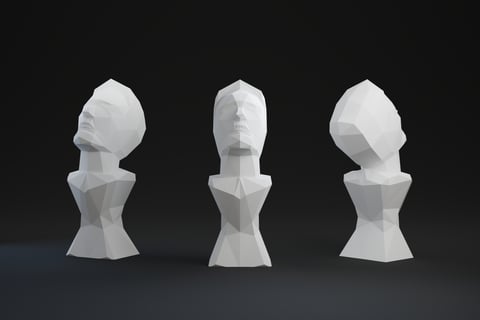 trophy of a head 3d model repair and fix