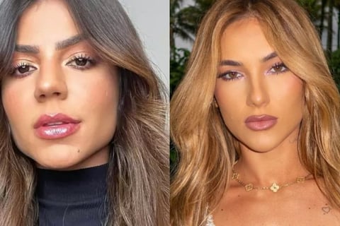 a woman with long hair and a black top virginia fonceca