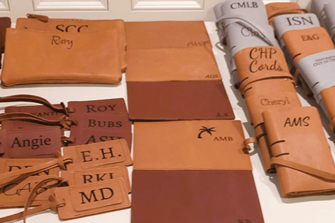Personalized Leather Products Live Personalization Event